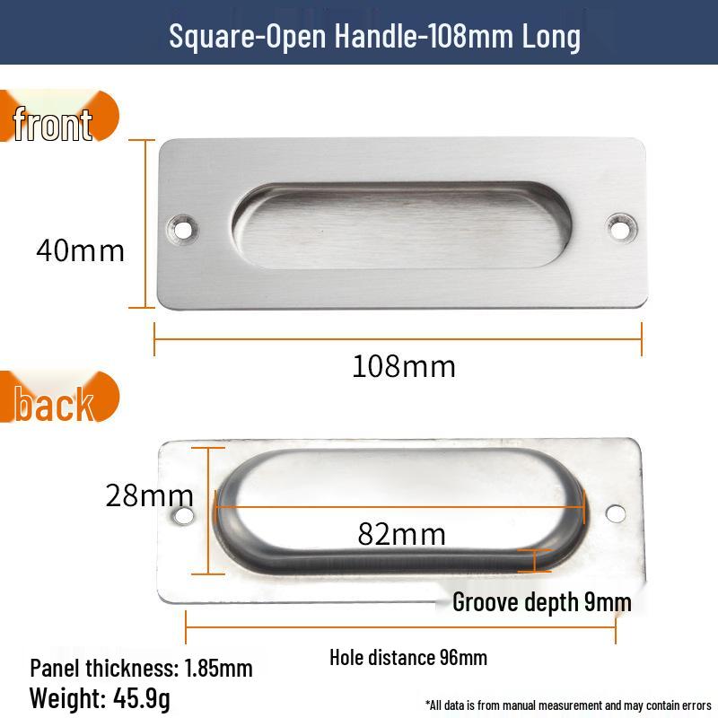 Stainless Steel Embedded Invisible Sliding Door Pull Handle
Stainless Steel Embedded Invisible Sliding Door Pull Handle