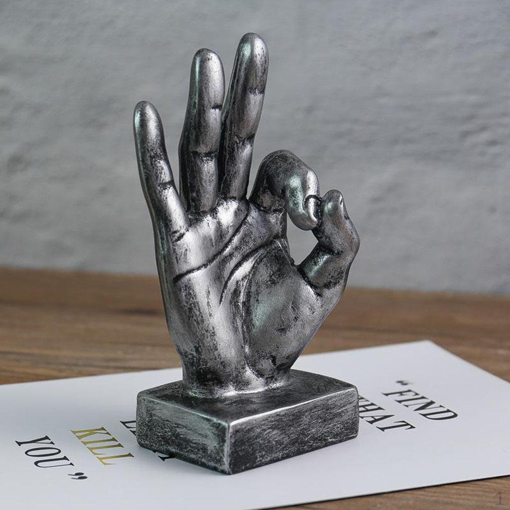 Hand Gesture Desk Statues Finger Sculpture Decor - for Living Room Bedroom Office Desktop C
Hand Gesture Desk Statues Finger Sculpture Decor - for Living Room Bedroom Office Desktop C
