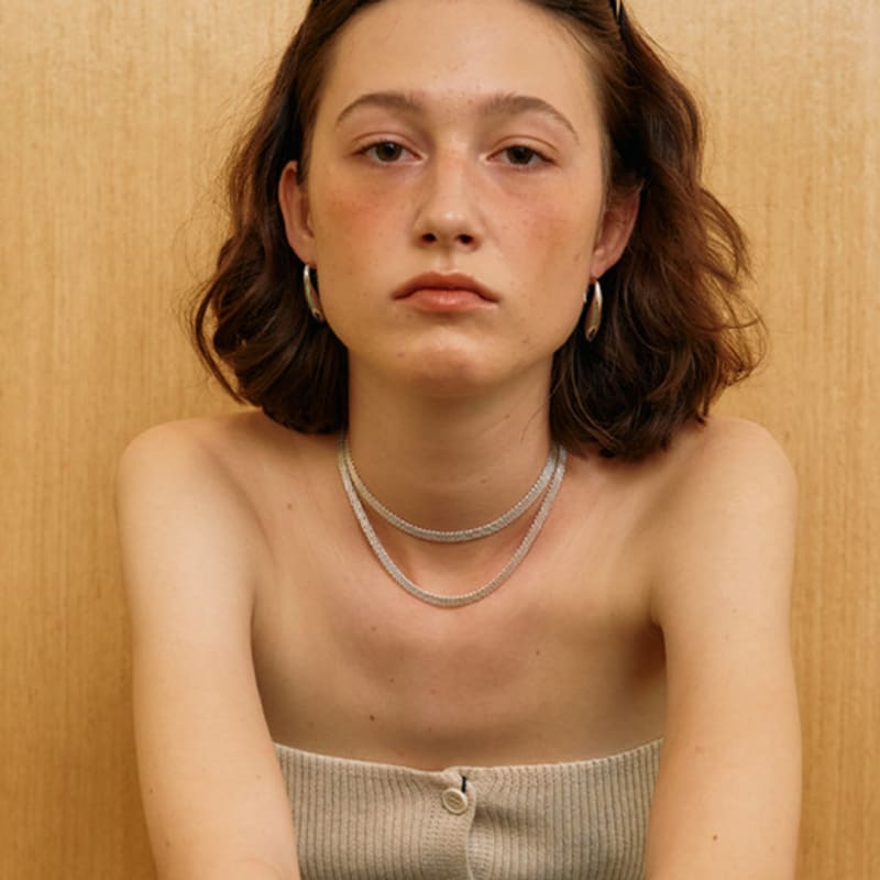 1064STUDIO QUIET CHAIN CHOKER SILVER
1064STUDIO QUIET CHAIN CHOKER SILVER