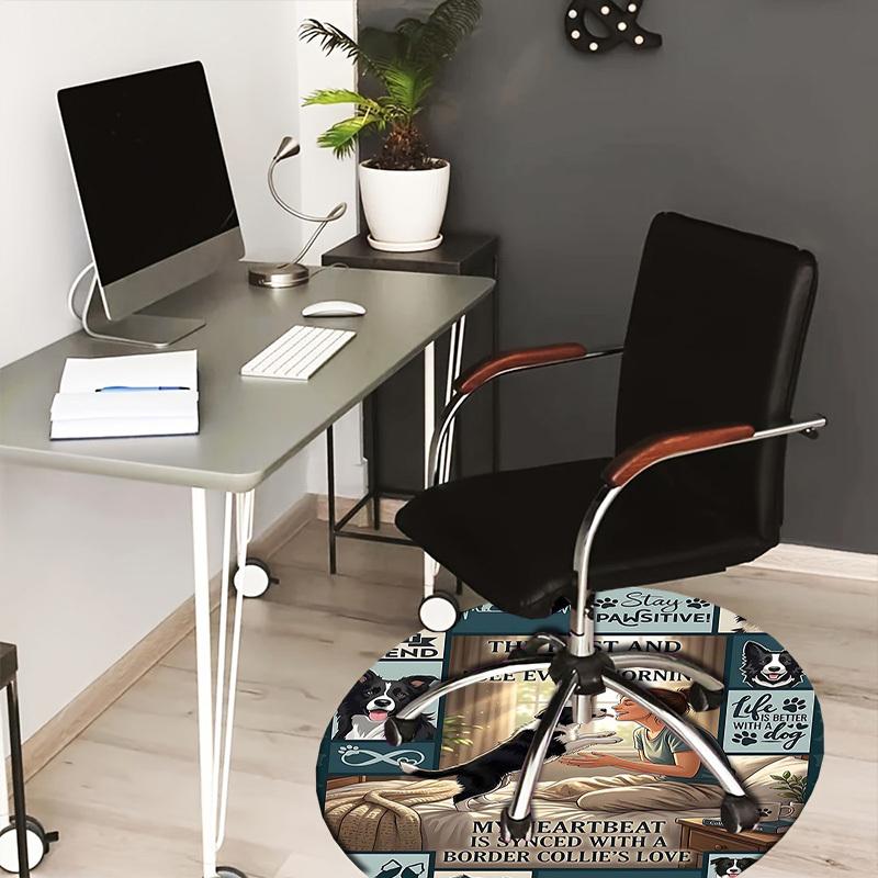 1PC Border Collie Love Non-Slip Floor Round carpet, Office, family, bedroom, Large Area Rug Indoor Rugs, Durable Polyester-L0384 80cm by 80cm
1PC Border Collie Love Non-Slip Floor Round carpet, Office, family, bedroom, Large Area Rug Indoor Rugs, Durable Polyester-L0384 80cm by 80cm