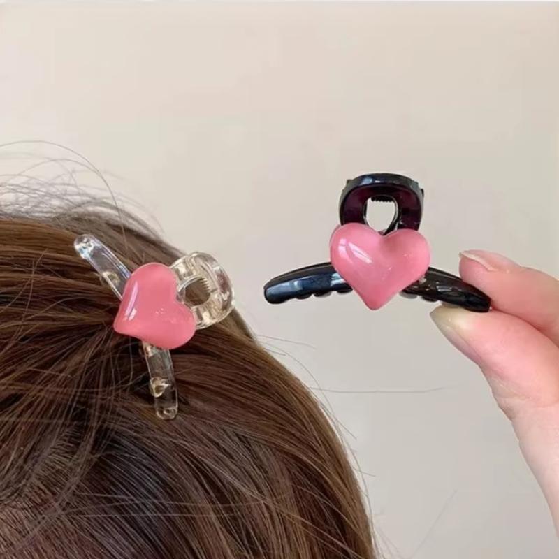 2Pcs Acrylic Pink Love Heart Small Hair Claw Women Girls Sweet Cute Hair Clips Lovely Kawaii Hairpin Hair Accessories
2Pcs Acrylic Pink Love Heart Small Hair Claw Women Girls Sweet Cute Hair Clips Lovely Kawaii Hairpin Hair Accessories