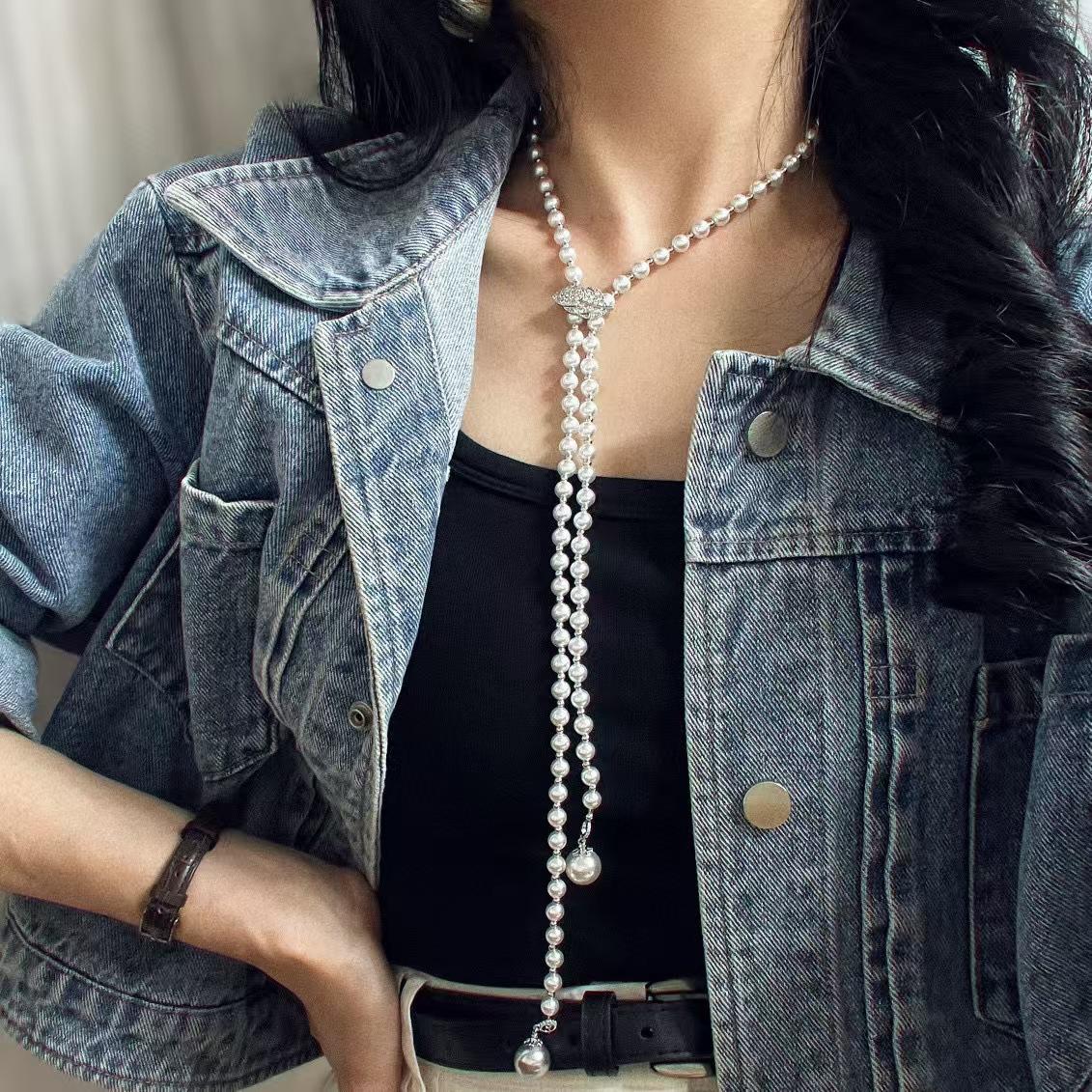 Vintage High-Gloss Artificial Pearls, A Variety Of Ways To Wear, Adjustable Necklaces, Necklaces, Sweater Chains, New Autumn And Winter Models
Vintage High-Gloss Artificial Pearls, A Variety Of Ways To Wear, Adjustable Necklaces, Necklaces, Sweater Chains, New Autumn And Winter Models
