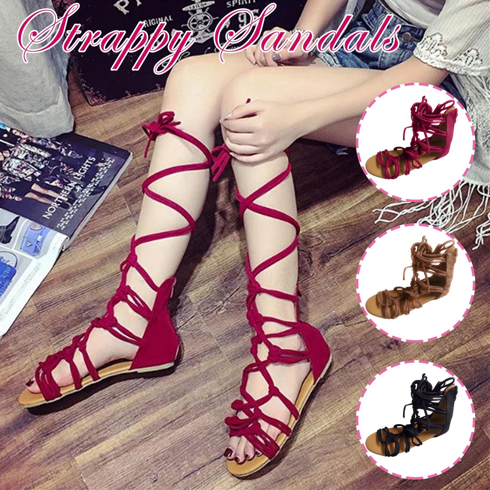 Summer Fashion Solid Color Large Size Cross Strap Flat Open Toe Sandals
Summer Fashion Solid Color Large Size Cross Strap Flat Open Toe Sandals