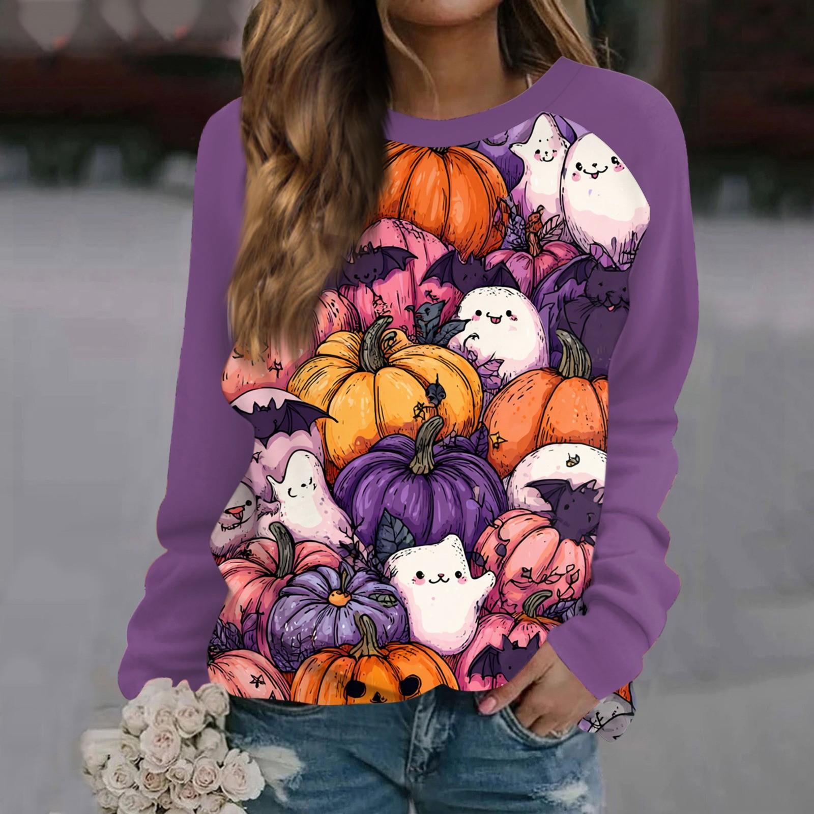Women s Fashion Casual Long Sleeve Halloween Printed Round Neck Sweater Top XXL фіолетовий
Women s Fashion Casual Long Sleeve Halloween Printed Round Neck Sweater Top XXL фіолетовий