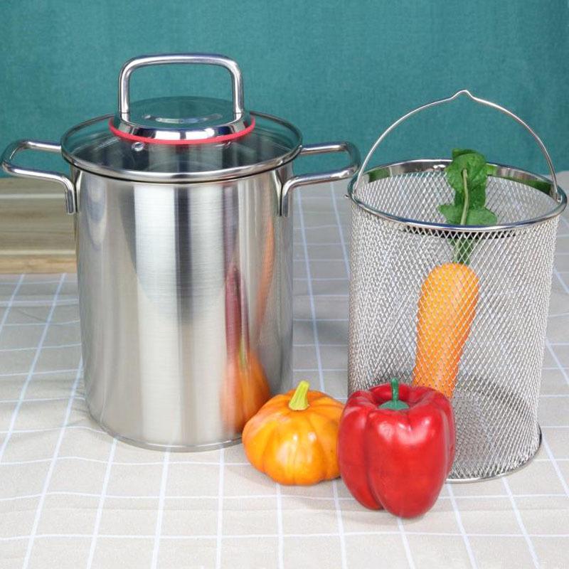 304 Stainless Steel Deep Soup Pot - Versatile for Frying, Braising, and Pasta Cooking 16cm
304 Stainless Steel Deep Soup Pot - Versatile for Frying, Braising, and Pasta Cooking 16cm