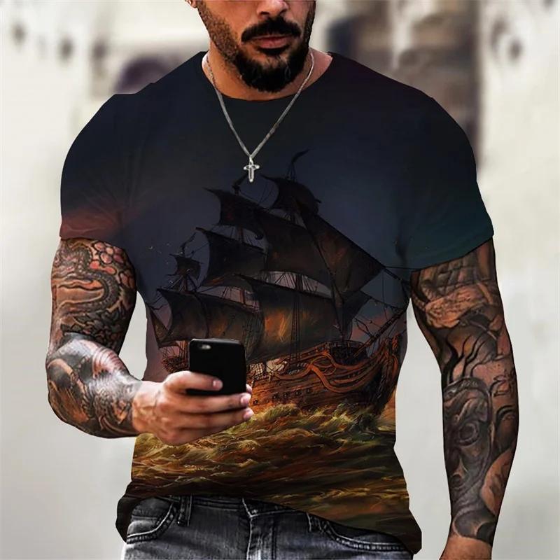 Fashion Sailboat Graphics T-shirts Summer Trend Short Sleeve Mens 3D Sailing Boat Printed T Shirts Casual Loose Street wear Tees 6XL
Fashion Sailboat Graphics T-shirts Summer Trend Short Sleeve Mens 3D Sailing Boat Printed T Shirts Casual Loose Street wear Tees 6XL