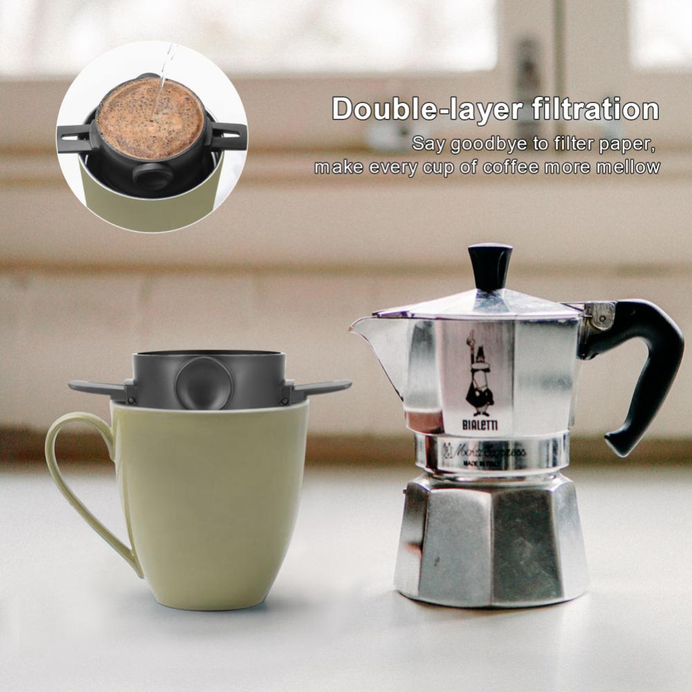 1/2pcs Coffee Filter Portable Stainless Steel Drip Coffee Tea Holder Funnel Baskets Reusable Tea Infuser Stand Coffee Dripper
1/2pcs Coffee Filter Portable Stainless Steel Drip Coffee Tea Holder Funnel Baskets Reusable Tea Infuser Stand Coffee Dripper
