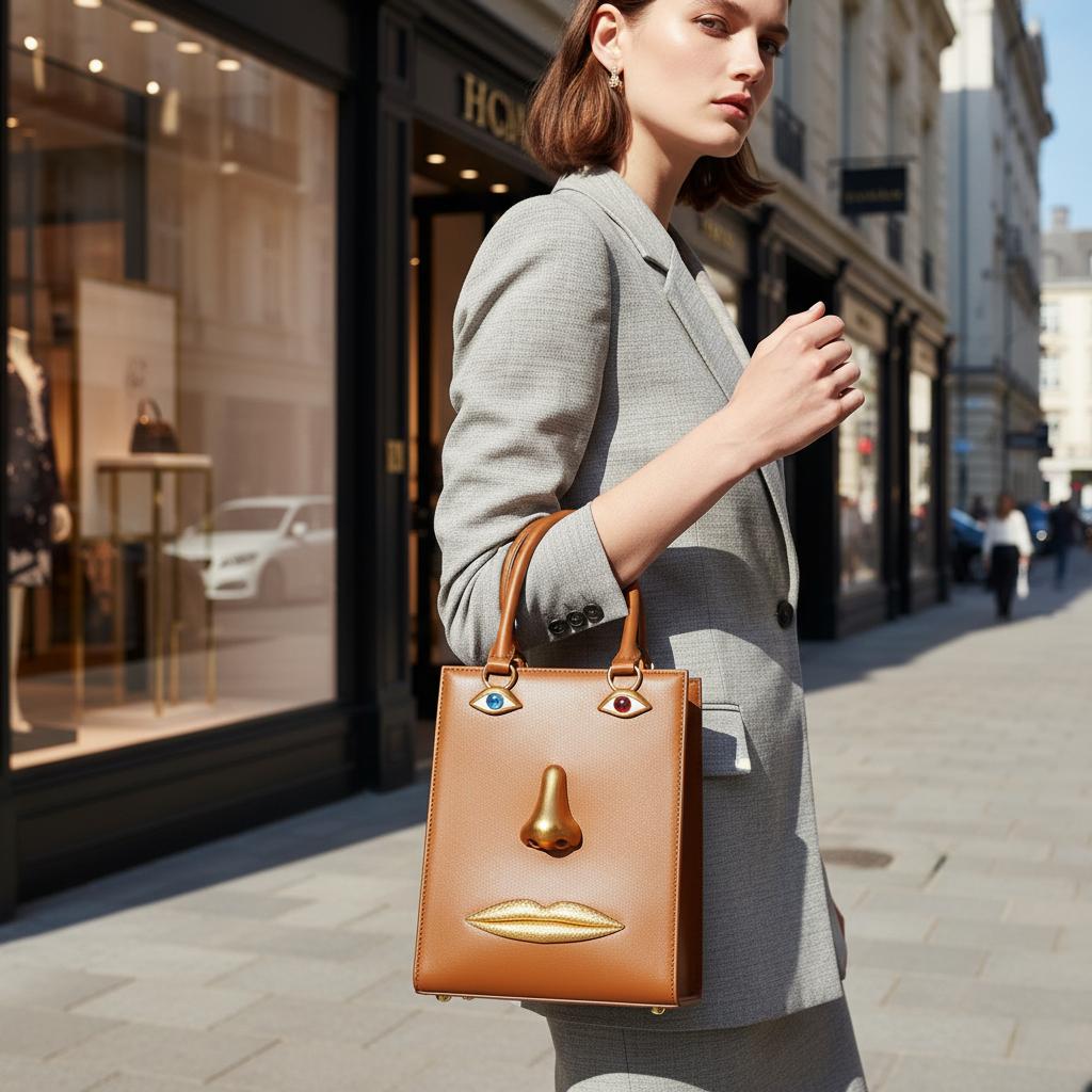 2026 New Vintage Character Bag Facial Features Design Shoulder Handbag for Women Light Luxury Ladies Bag Quality Supplier 20 cm 20x12x23cm коричневый
2026 New Vintage Character Bag Facial Features Design Shoulder Handbag for Women Light Luxury Ladies Bag Quality Supplier 20 cm 20x12x23cm коричневый