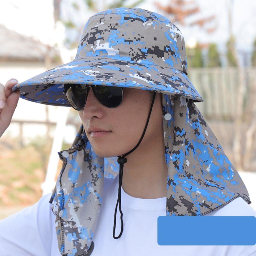 Neckline Mask Sunscrean Bucket Hat Cotton Outdoor Fishing Cap Simple Cover Face Cap Man style B
Neckline Mask Sunscrean Bucket Hat Cotton Outdoor Fishing Cap Simple Cover Face Cap Man style B