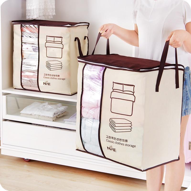 1pc 46*51*28cm Non-woven Portable Clothes Storage Bag Folding Closet Organizer for Home Supplies
1pc 46*51*28cm Non-woven Portable Clothes Storage Bag Folding Closet Organizer for Home Supplies