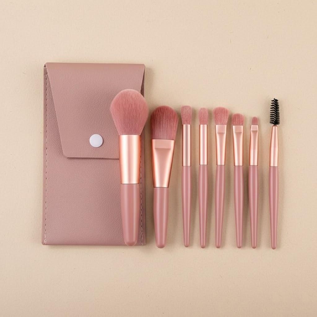 8Pcs Mini Travel Portable Soft Makeup Brushes Set Eye Shadow Foundation Powder Lip Blush Blending Concealer Brush рожевий
8Pcs Mini Travel Portable Soft Makeup Brushes Set Eye Shadow Foundation Powder Lip Blush Blending Concealer Brush рожевий