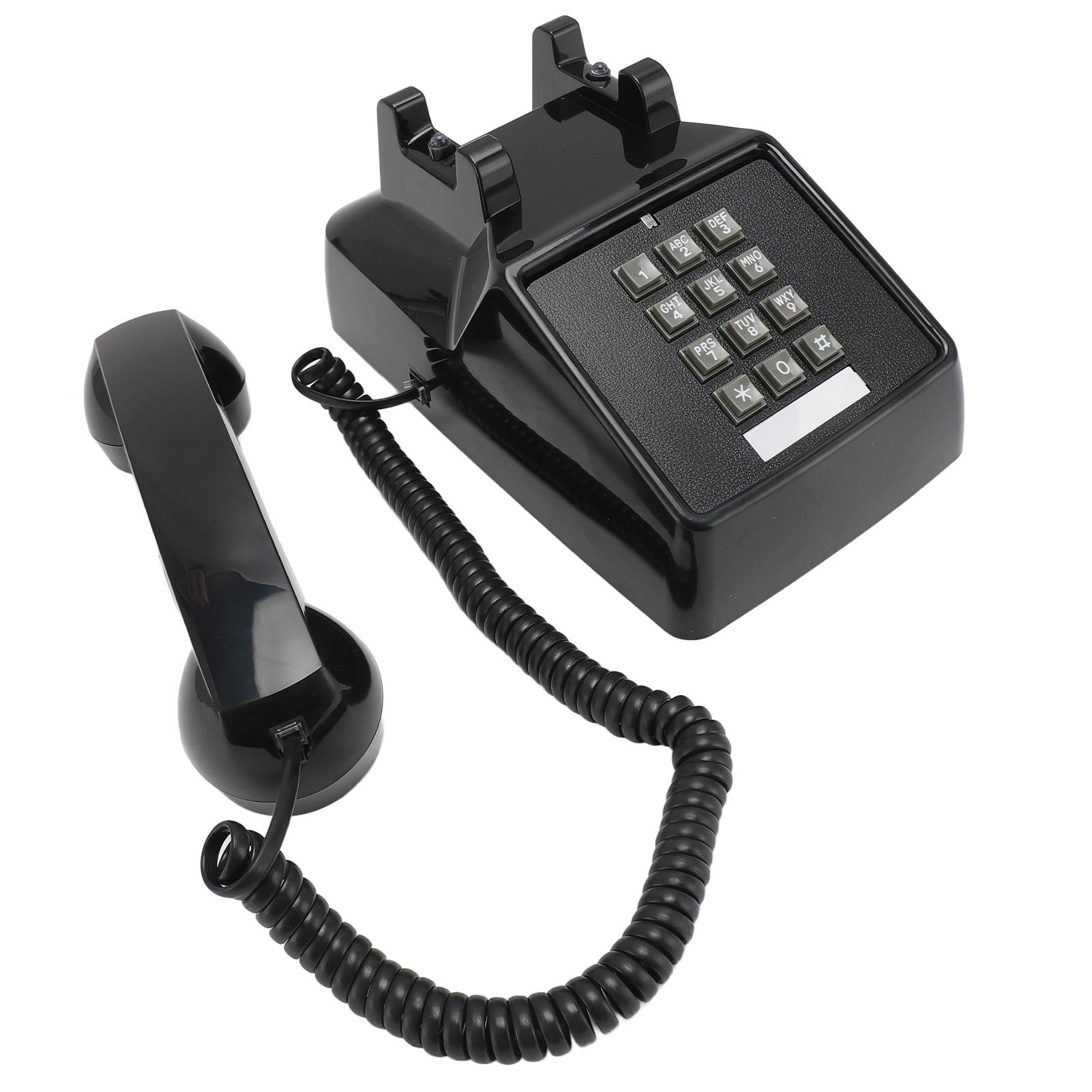 Vintage Corded Phone Mechanical Volume Control Large Button Retro Desk Telephones for Home School
Vintage Corded Phone Mechanical Volume Control Large Button Retro Desk Telephones for Home School
