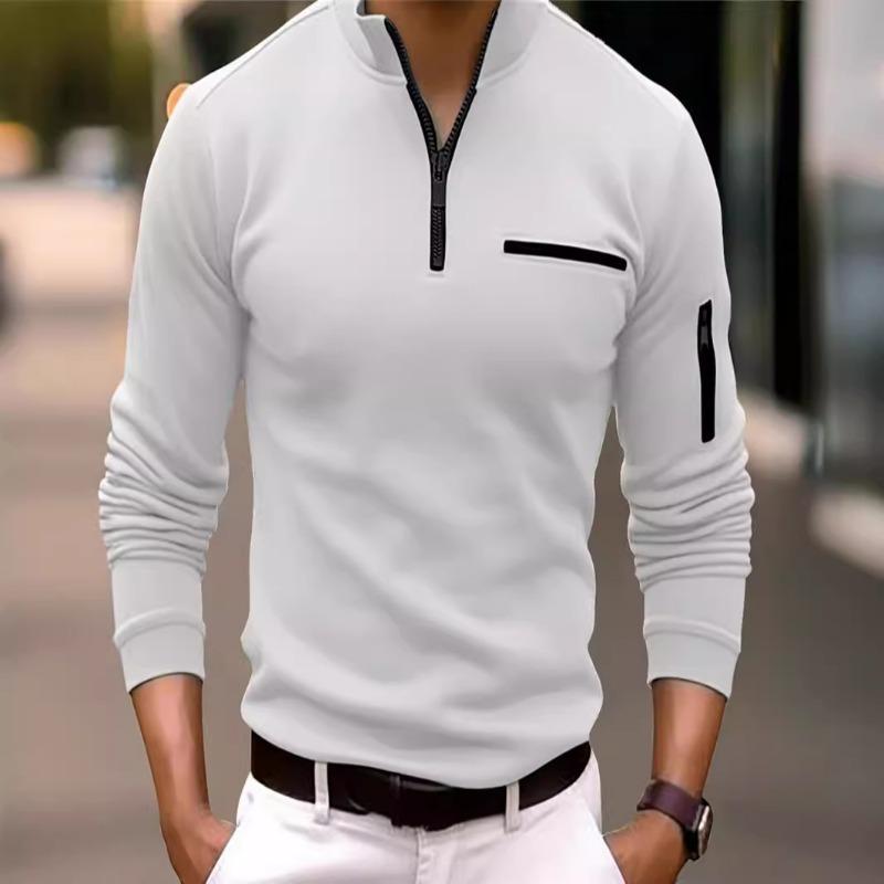 New Spring and Autumn Solid Color Versatile Long Sleeve Daily Retro Casual Stand Collar Men s Top S
New Spring and Autumn Solid Color Versatile Long Sleeve Daily Retro Casual Stand Collar Men s Top S