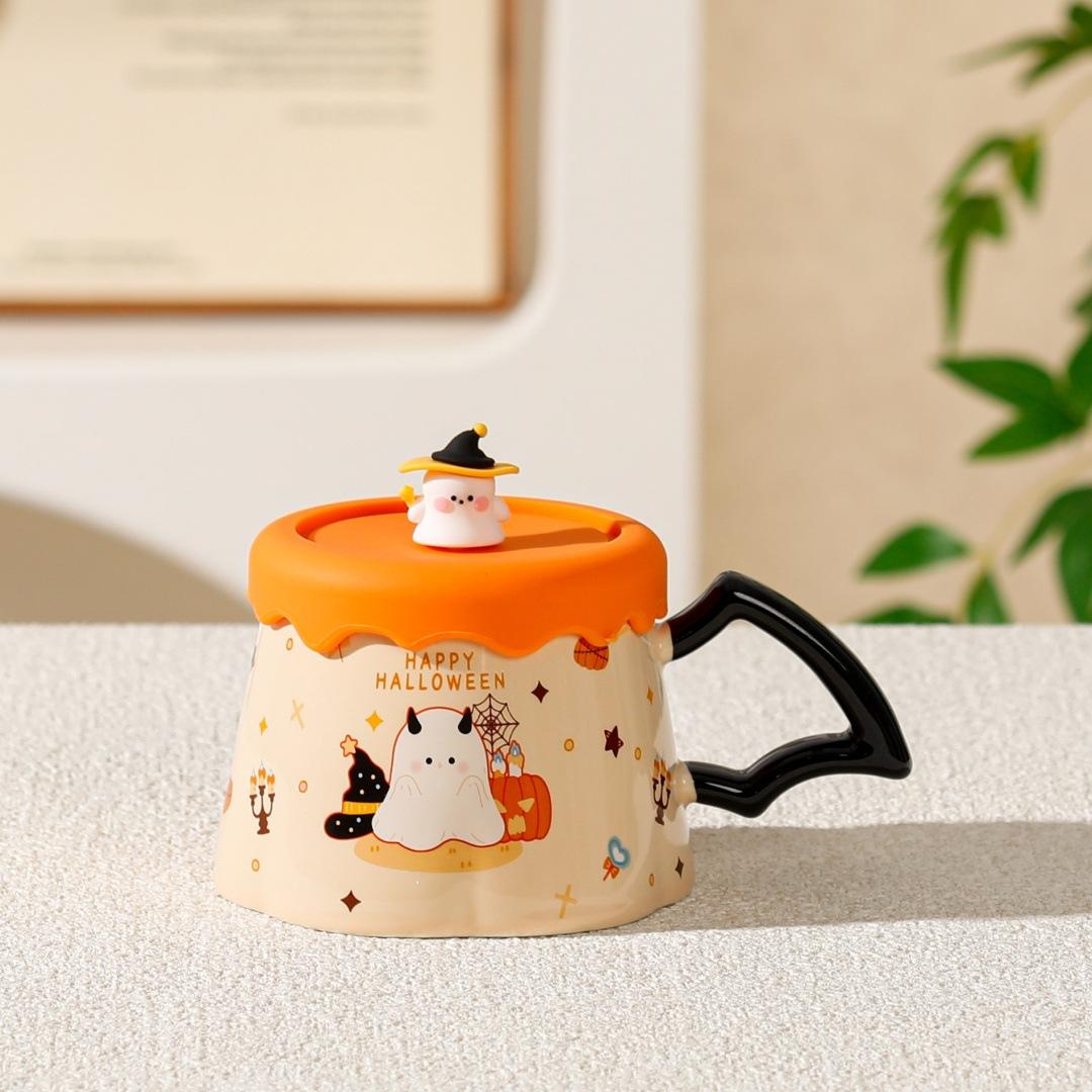 Magic ghost mug with lid cute water cup set dust-proof household ceramic cup high-value water cup ≈380ml
Magic ghost mug with lid cute water cup set dust-proof household ceramic cup high-value water cup ≈380ml