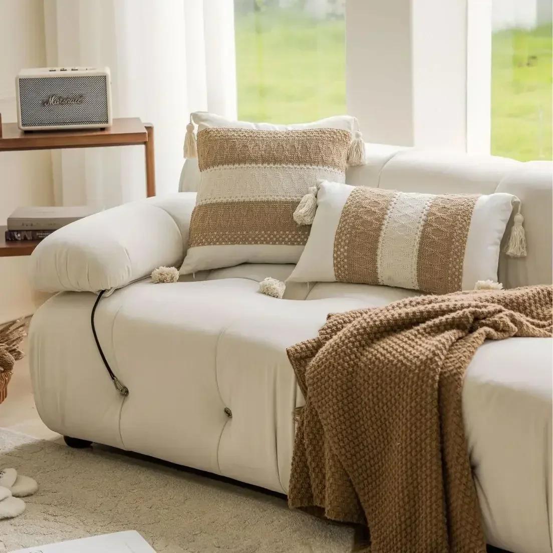 Jacquard Modern Style Cushion Cover Throw Pillow Case Decorative with Tassel Home Pillowcase Bohemian for Bed Livingroom Sofa 30x50cm
Jacquard Modern Style Cushion Cover Throw Pillow Case Decorative with Tassel Home Pillowcase Bohemian for Bed Livingroom Sofa 30x50cm