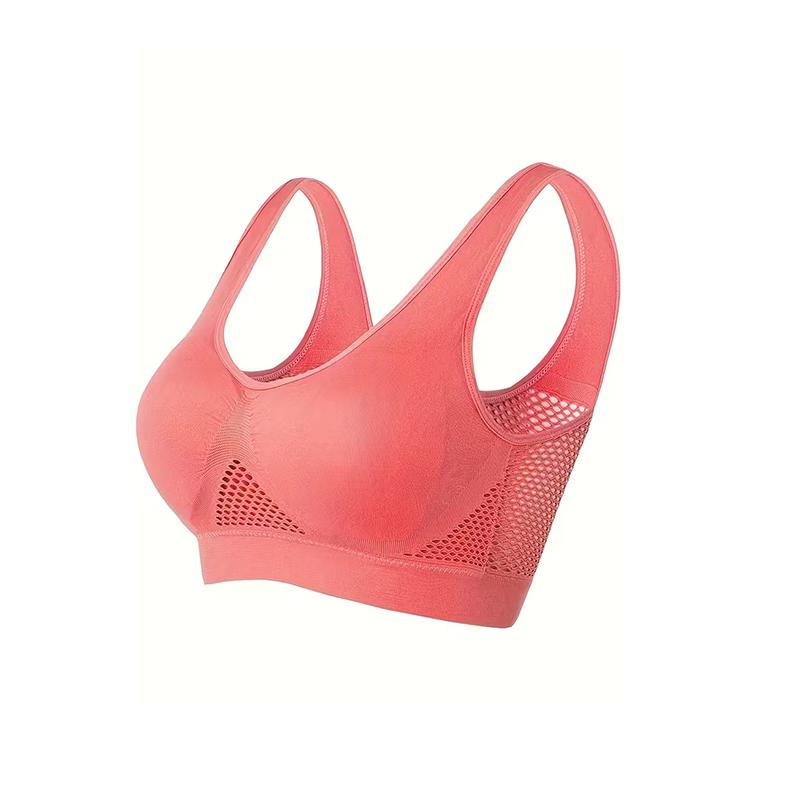 Бесшовный спортивный бюстгальтер большого размера для женщин, дышащая сетчатая ткань, пуш-ап со съемными подушечками, удобный бюстгальтер в стиле жилета 7XL красный
Бесшовный спортивный бюстгальтер большого размера для женщин, дышащая сетчатая ткань, пуш-ап со съемными подушечками, удобный бюстгальтер в стиле жилета 7XL красный