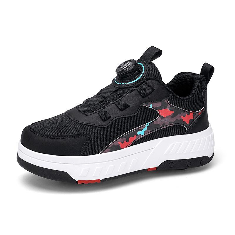 Детская обувь Runaway Shoes Роликовые коньки для подростков Двухрядные четырехколесные деформационные коньки Мужские и женские коньки 28
Детская обувь Runaway Shoes Роликовые коньки для подростков Двухрядные четырехколесные деформационные коньки Мужские и женские коньки 28