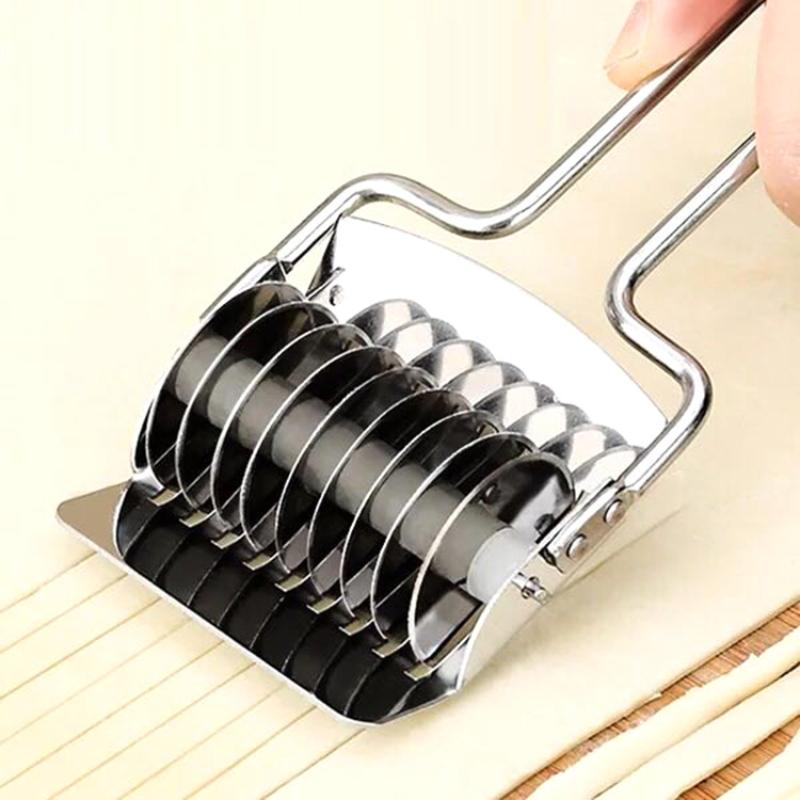 1PC Manual Stainless steel Machine Non-slip Handle Kitchen Gadget Spaetzle Maker Noodles Cut Roller Knife Section Shallot Cutter
1PC Manual Stainless steel Machine Non-slip Handle Kitchen Gadget Spaetzle Maker Noodles Cut Roller Knife Section Shallot Cutter