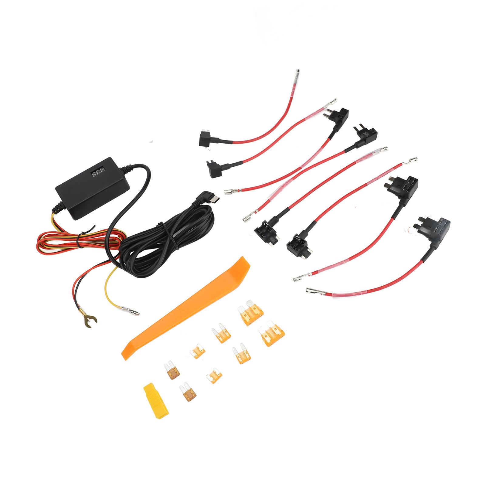 Dash Cam Hardwire Kit 3 Gears 12V 24V To 5V 3A 24H Parking Monitoring Cable Digital Display Easy Installation for Vehicle
Dash Cam Hardwire Kit 3 Gears 12V 24V To 5V 3A 24H Parking Monitoring Cable Digital Display Easy Installation for Vehicle
