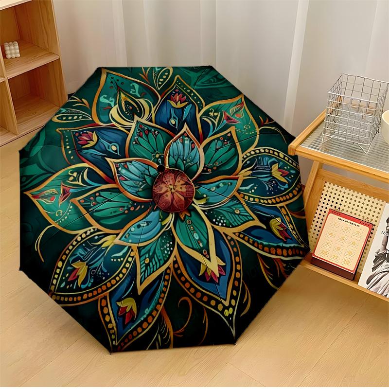 Lotus Flower Design Theme Automatic Umbrella Compact 8-Rib Design Sturdy Construction Durable Umbrella Stylish Accessory
Lotus Flower Design Theme Automatic Umbrella Compact 8-Rib Design Sturdy Construction Durable Umbrella Stylish Accessory