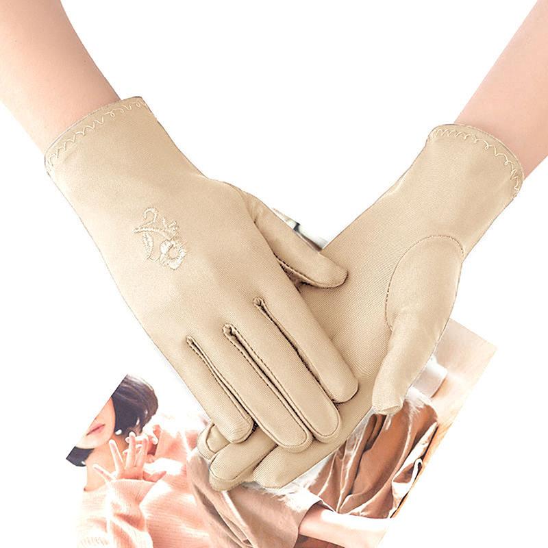 Перчатки для вождения с закрытыми пальцами, женские, с вышивкой, с прекрасным цветком, солнцезащитные, нескользящие, женские, короткие, с украшениями
Перчатки для вождения с закрытыми пальцами, женские, с вышивкой, с прекрасным цветком, солнцезащитные, нескользящие, женские, короткие, с украшениями