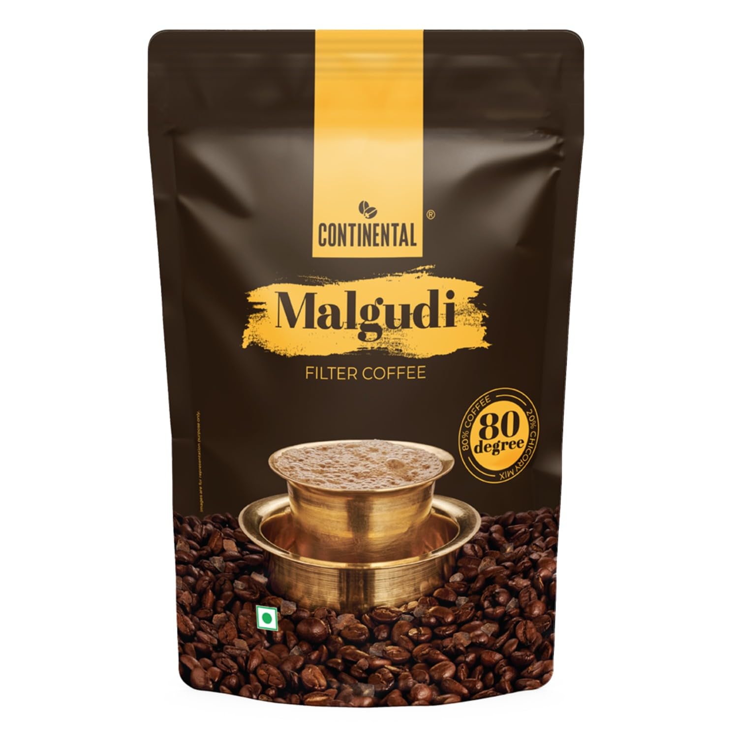 Continental Malgudi Filter Coffee Powder | 500gm Pouch | 80% Coffee - 20% Chicory | Traditional South Indian | Roasted Ground| Smooth Flavour and
Continental Malgudi Filter Coffee Powder | 500gm Pouch | 80% Coffee - 20% Chicory | Traditional South Indian | Roasted Ground| Smooth Flavour and