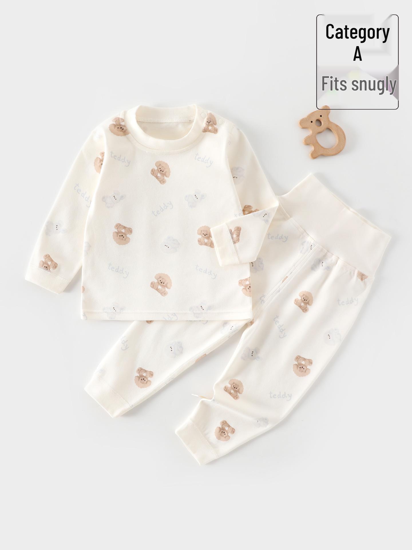 Infant & Toddler High-Waisted Cotton Underwear Set - Boneless Long Sleeve Top & Pants for All Seasons 90 cm
Infant & Toddler High-Waisted Cotton Underwear Set - Boneless Long Sleeve Top & Pants for All Seasons 90 cm