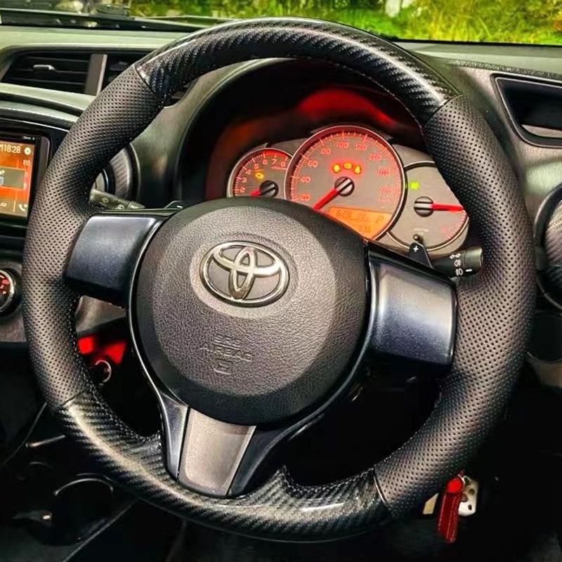 Hand Stitched Steering Wheel Cover for Toyota Vitz Yaris 2012-2019 Subaru Trezia Braid Carbon Fiber Leather Accessory
Hand Stitched Steering Wheel Cover for Toyota Vitz Yaris 2012-2019 Subaru Trezia Braid Carbon Fiber Leather Accessory