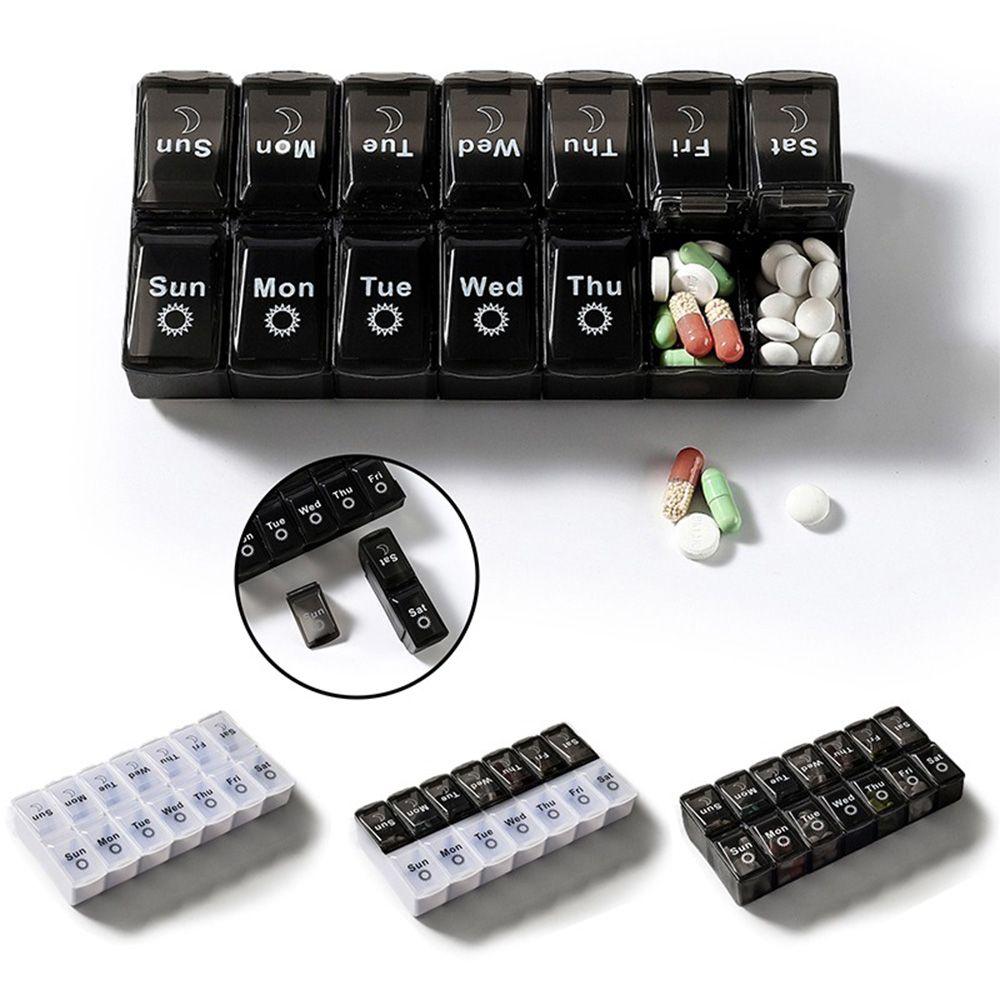 Medicine tablet dispenser 7 days weekly pill case Pill Box Splitters 14grids Medicine Box
Medicine tablet dispenser 7 days weekly pill case Pill Box Splitters 14grids Medicine Box