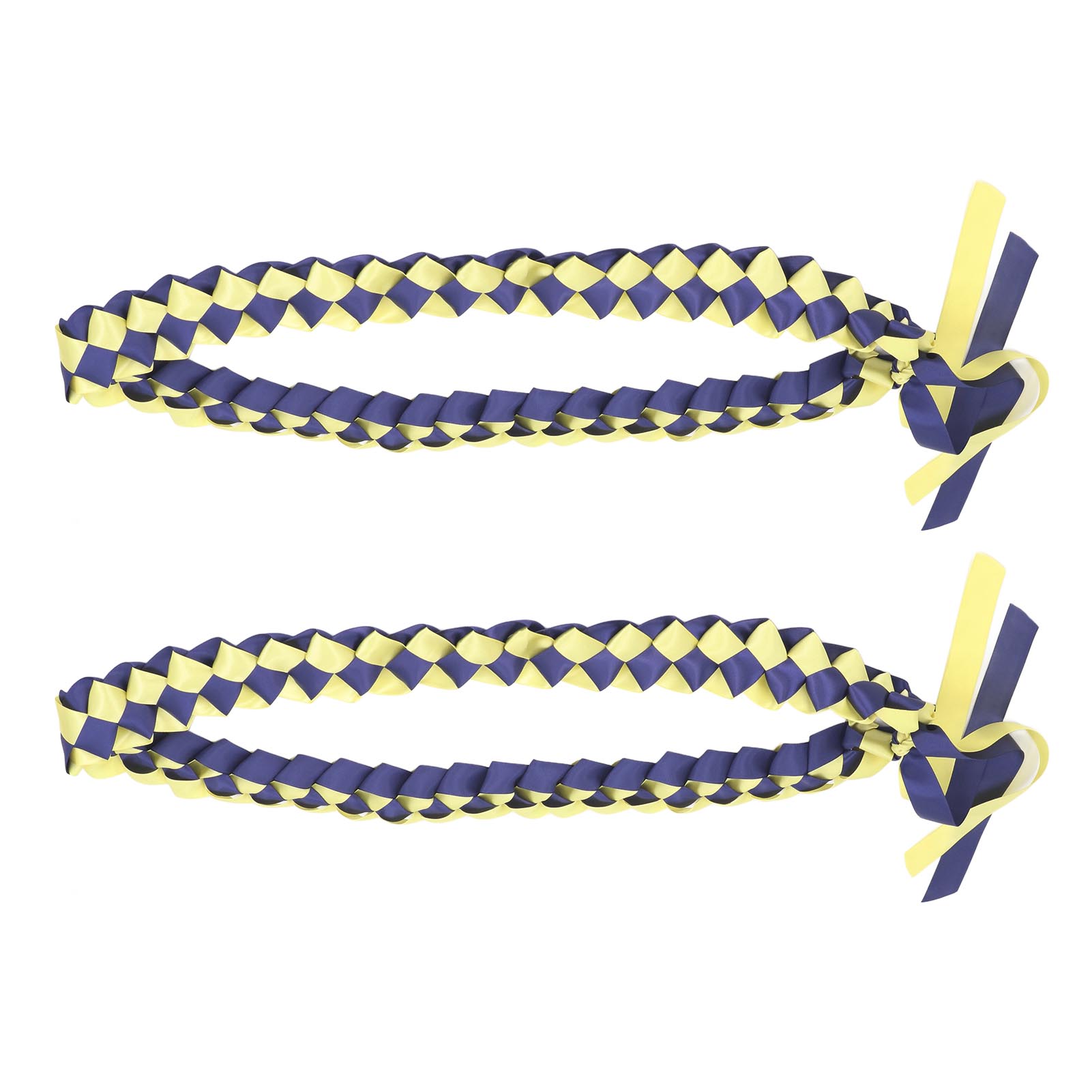2Pcs Ribbon Leis Double Braided Necklace Graduation Congrats Accessory for Men Women Blue Gold
2Pcs Ribbon Leis Double Braided Necklace Graduation Congrats Accessory for Men Women Blue Gold