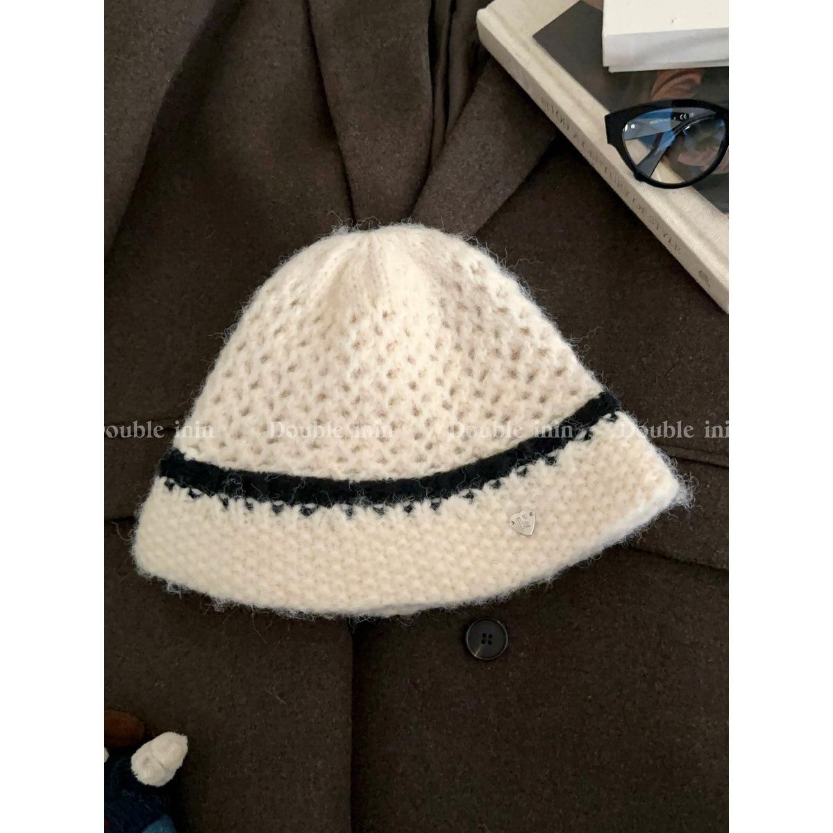 Double inin contrasting color hollow bucket hat women s versatile washbasin hat knitted wool hat Hat circumference: 54-60cm білий
Double inin contrasting color hollow bucket hat women s versatile washbasin hat knitted wool hat Hat circumference: 54-60cm білий
