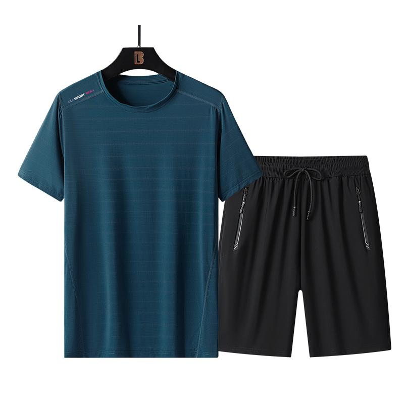 Large Size Ice Silk Short Set For Men, Thin And Cool Short-sleeved T-shirt For Men, Two-piece Set Of Trousers For Men, Breathable Sports Suit For Men 2XL зелёный
Large Size Ice Silk Short Set For Men, Thin And Cool Short-sleeved T-shirt For Men, Two-piece Set Of Trousers For Men, Breathable Sports Suit For Men 2XL зелёный