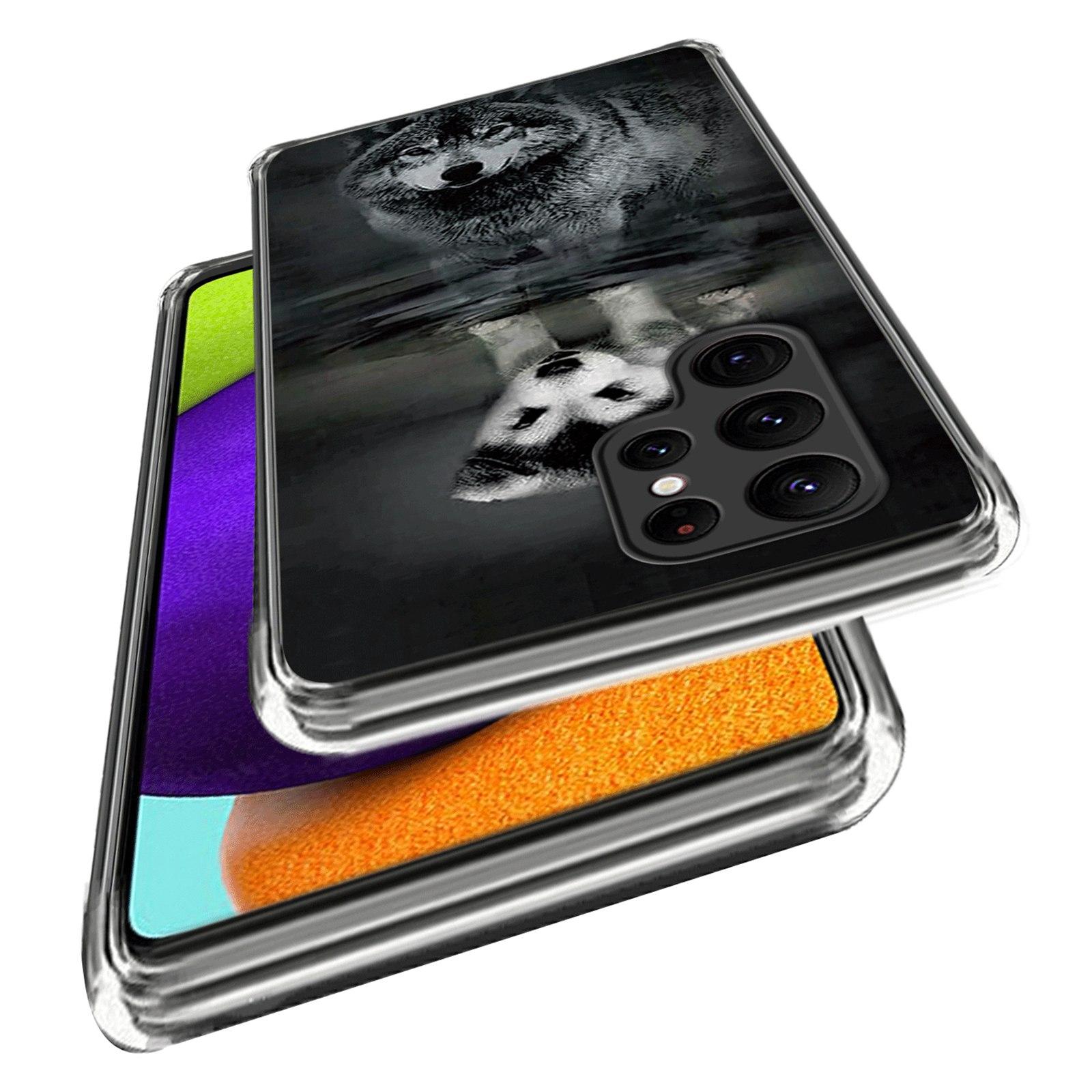 For Samsung Galaxy S23 Ultra Stylish Pattern Printing IMD Phone Case Flexible TPU Protective Cover Dog and Wolf
For Samsung Galaxy S23 Ultra Stylish Pattern Printing IMD Phone Case Flexible TPU Protective Cover Dog and Wolf