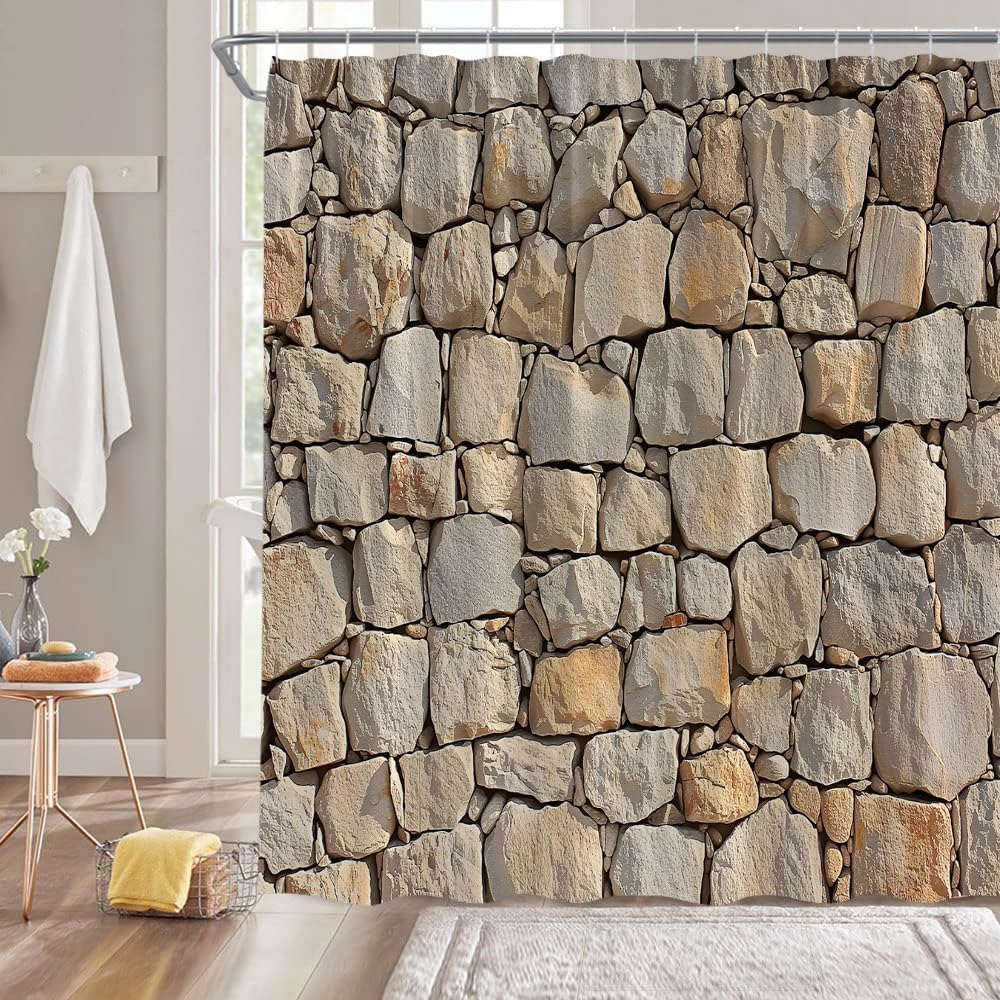 Vintage Red Brown Brick Wall Shower Curtain Retro Stone Brick Rocks Rustic Country Farmhouse Geometric Wall Fabric Bathroom W60H190(CM)-1 Pcs
Vintage Red Brown Brick Wall Shower Curtain Retro Stone Brick Rocks Rustic Country Farmhouse Geometric Wall Fabric Bathroom W60H190(CM)-1 Pcs