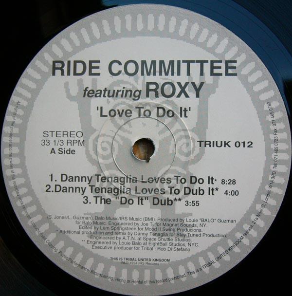 12-дюймовая пластинка RIDE COMMITTEE, ROXY - Love To Do It TRIUK012 TRIBAL UNITED K 1994 UK Танцевальная и электронная Подержанная
12-дюймовая пластинка RIDE COMMITTEE, ROXY - Love To Do It TRIUK012 TRIBAL UNITED K 1994 UK Танцевальная и электронная Подержанная