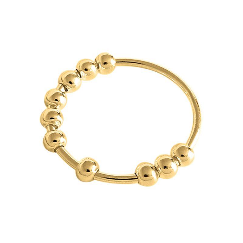 New Brand Anxiety Ring Spinner Single Coil Spiral Beads Rotate Freely Gold,1.8CM
New Brand Anxiety Ring Spinner Single Coil Spiral Beads Rotate Freely Gold,1.8CM