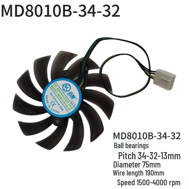 8010-40 7.5cm 4-Pin Frameless Radiator Fan with Speed Control for Mini Graphics Cards Default Option
8010-40 7.5cm 4-Pin Frameless Radiator Fan with Speed Control for Mini Graphics Cards Default Option