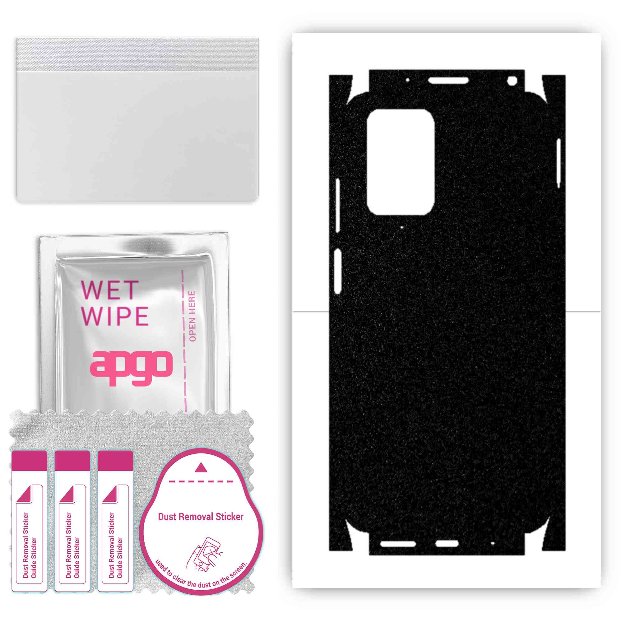 apgo Protective Skin Sticker for the back+sides compatible with Xiaomi Redmi Note 11 4G, Full Wrap Film, Foil, Vinyl - Pattern Matte Black
apgo Protective Skin Sticker for the back+sides compatible with Xiaomi Redmi Note 11 4G, Full Wrap Film, Foil, Vinyl - Pattern Matte Black