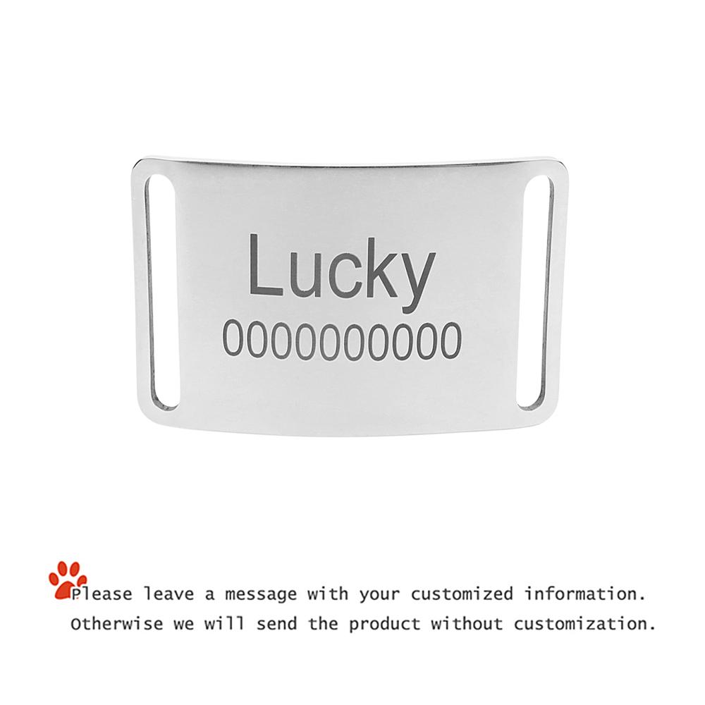 Curved Personalized Name Cat Dog Collar Accessories Anti-lost ID Tag Custom Pet Collar Nameplate Engraving Black Silver Golden XS 34.8X15mm
Curved Personalized Name Cat Dog Collar Accessories Anti-lost ID Tag Custom Pet Collar Nameplate Engraving Black Silver Golden XS 34.8X15mm