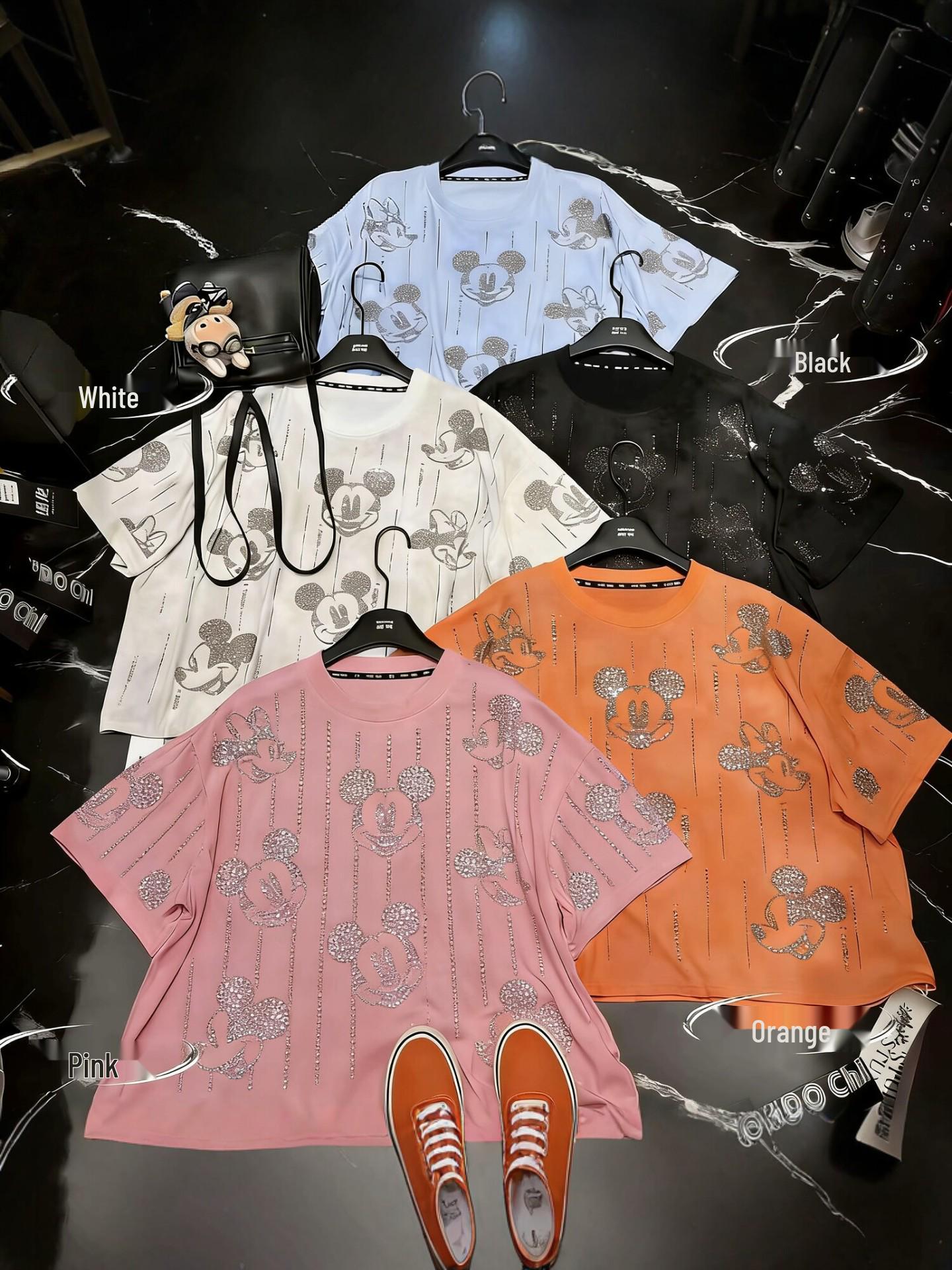 2026 Plus Size Cartoon Rhinestone Short Sleeve T-shirt - Women s European & American Street Style One Size (50-92.5kg) белый
2026 Plus Size Cartoon Rhinestone Short Sleeve T-shirt - Women s European & American Street Style One Size (50-92.5kg) белый