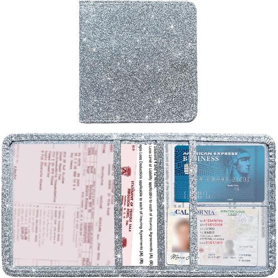Kewucn Car Registration and Insurance Holder, Leather Auto Glove Box Organizer with Magnetic Shut, Vehicle Compartment Accessories Case for Cards, Small-Silver
Kewucn Car Registration and Insurance Holder, Leather Auto Glove Box Organizer with Magnetic Shut, Vehicle Compartment Accessories Case for Cards, Small-Silver