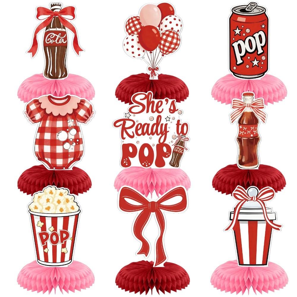 9 Pcs Double Sided Printed She s Ready to Pop Honeycomb Centerpieces for Baby Shower Party 9 Pcs
9 Pcs Double Sided Printed She s Ready to Pop Honeycomb Centerpieces for Baby Shower Party 9 Pcs