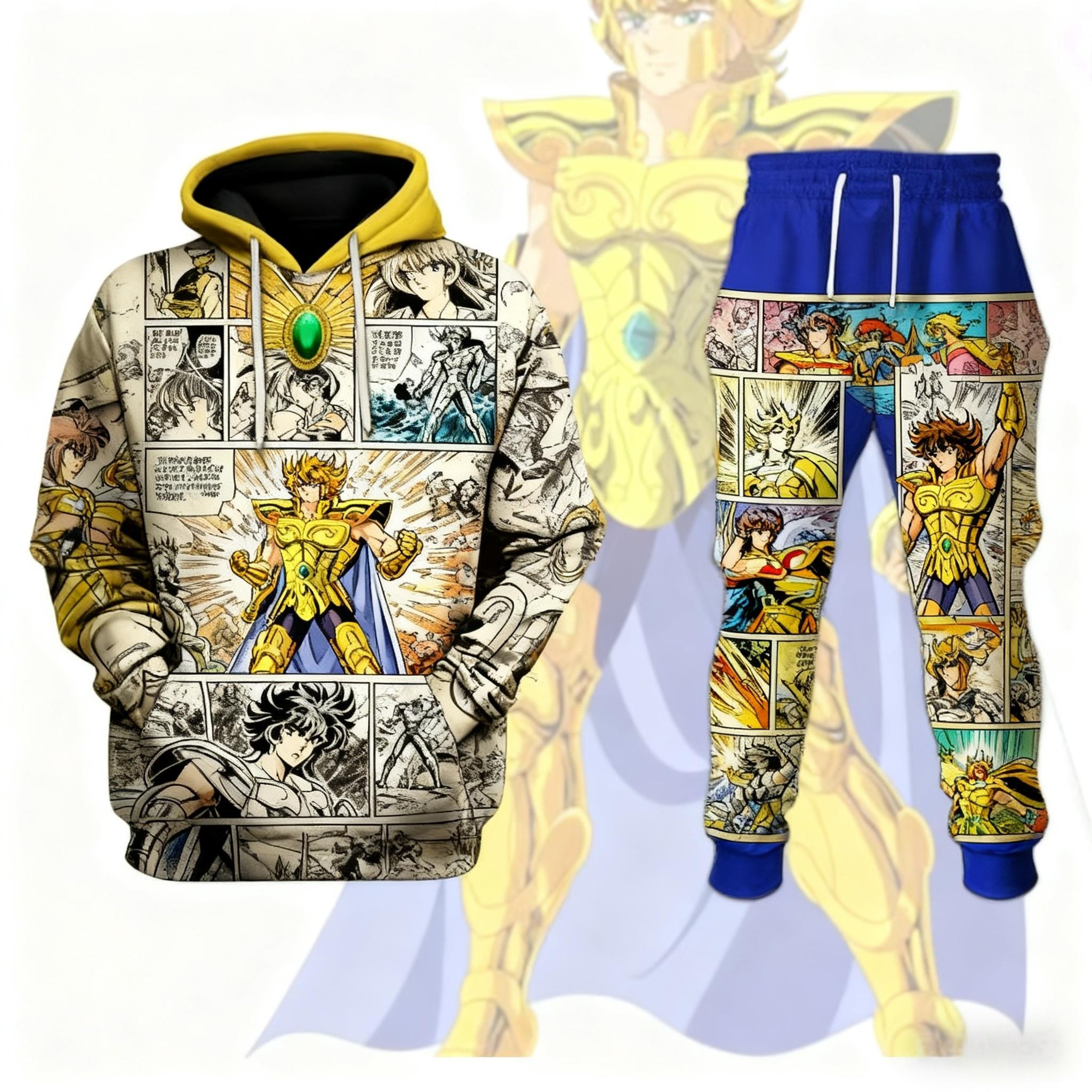 Popular Cosplay Anime Saint Seiya printed hoodies pants sets 3D Street Harajuku Tracksuit sets Men s Sports jogging Set XL
Popular Cosplay Anime Saint Seiya printed hoodies pants sets 3D Street Harajuku Tracksuit sets Men s Sports jogging Set XL