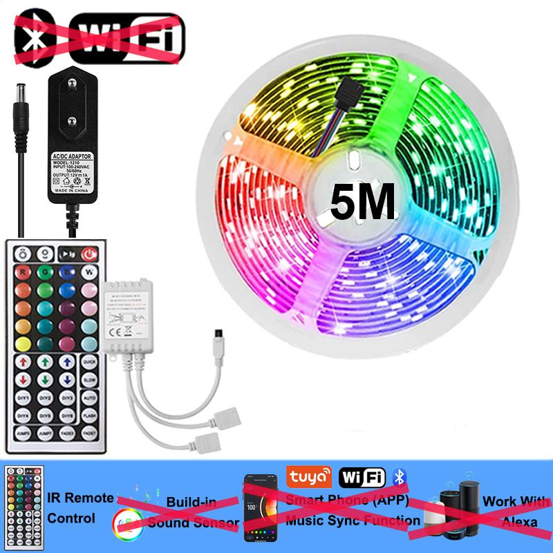 Wifi Led Strip Lights 220v 5050 Bluetooth Led Tape Light Strip Music Sync Led Lighting Strips Adhesive Smart Led Strip 12v Rgb RGB&5050 Non Waterproof&Remote No Battery
Wifi Led Strip Lights 220v 5050 Bluetooth Led Tape Light Strip Music Sync Led Lighting Strips Adhesive Smart Led Strip 12v Rgb RGB&5050 Non Waterproof&Remote No Battery