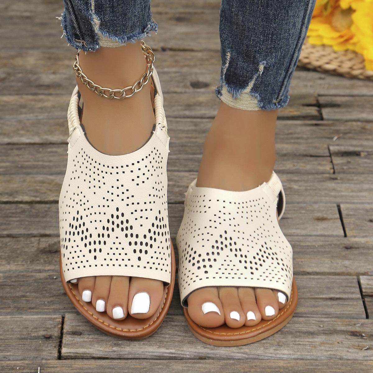 Flat-soled sandals women s 2024 spring and summer new open-toed fashion hollow beach shoes low-heeled comfortable large-size sandals 36 чёрный
Flat-soled sandals women s 2024 spring and summer new open-toed fashion hollow beach shoes low-heeled comfortable large-size sandals 36 чёрный