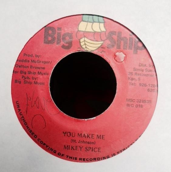 7-дюймовая пластинка MIKEY SPICE You Make Me BIG018 Big Ship Ямайка Регги Ска Даб Б/у
7-дюймовая пластинка MIKEY SPICE You Make Me BIG018 Big Ship Ямайка Регги Ска Даб Б/у