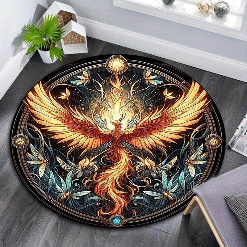 1pc Soft, Absorbent & Non Slip Ancient mysterious phoenix Round Rug Soft Circle Rug for Living Room & Bedroom Decor, Chair Mats, and Unforge 80cm by 80cm
1pc Soft, Absorbent & Non Slip Ancient mysterious phoenix Round Rug Soft Circle Rug for Living Room & Bedroom Decor, Chair Mats, and Unforge 80cm by 80cm
