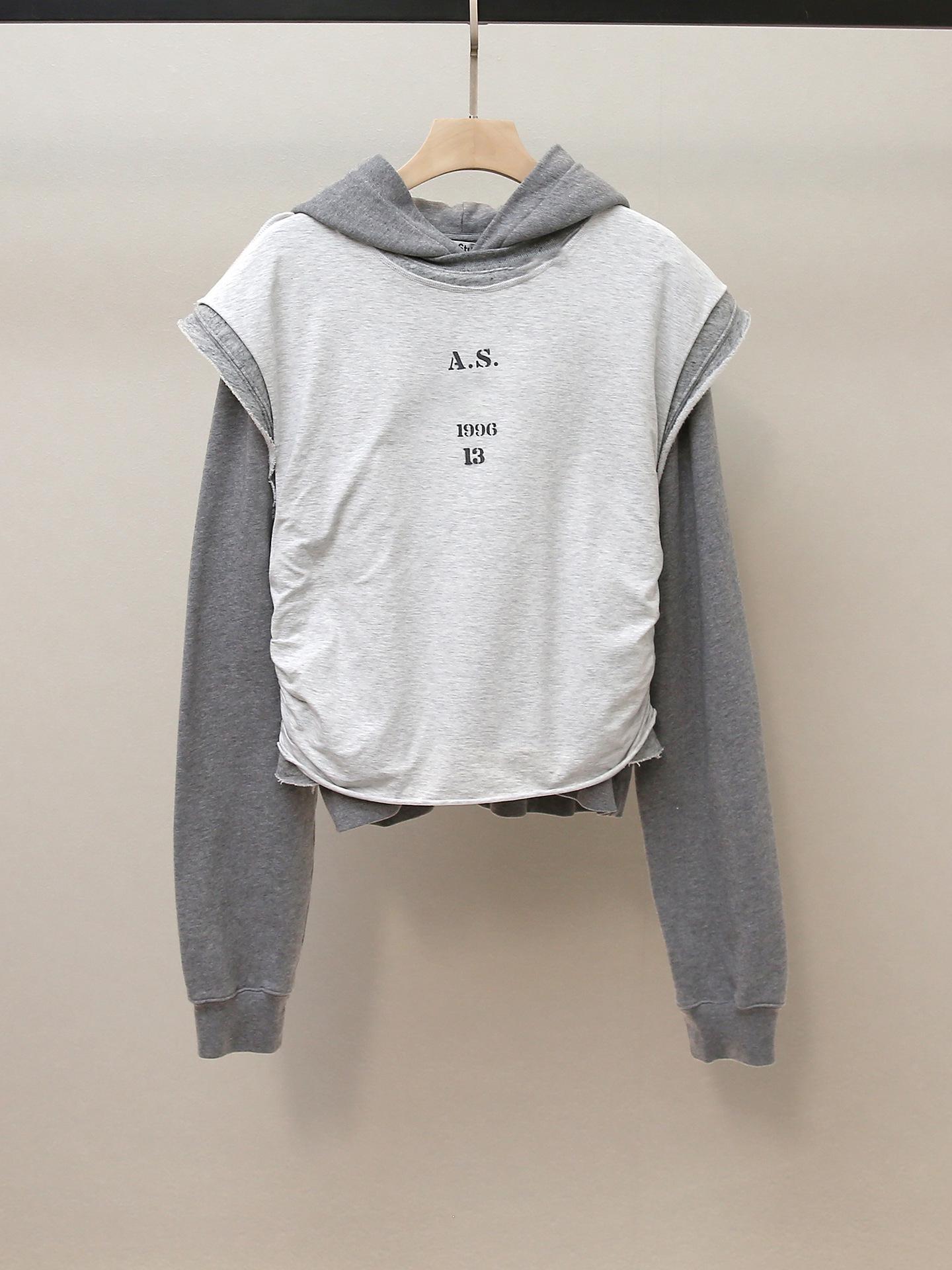 Autumn French Style Women s Two-Piece Spliced Hoodie Sweatshirt L серый
Autumn French Style Women s Two-Piece Spliced Hoodie Sweatshirt L серый