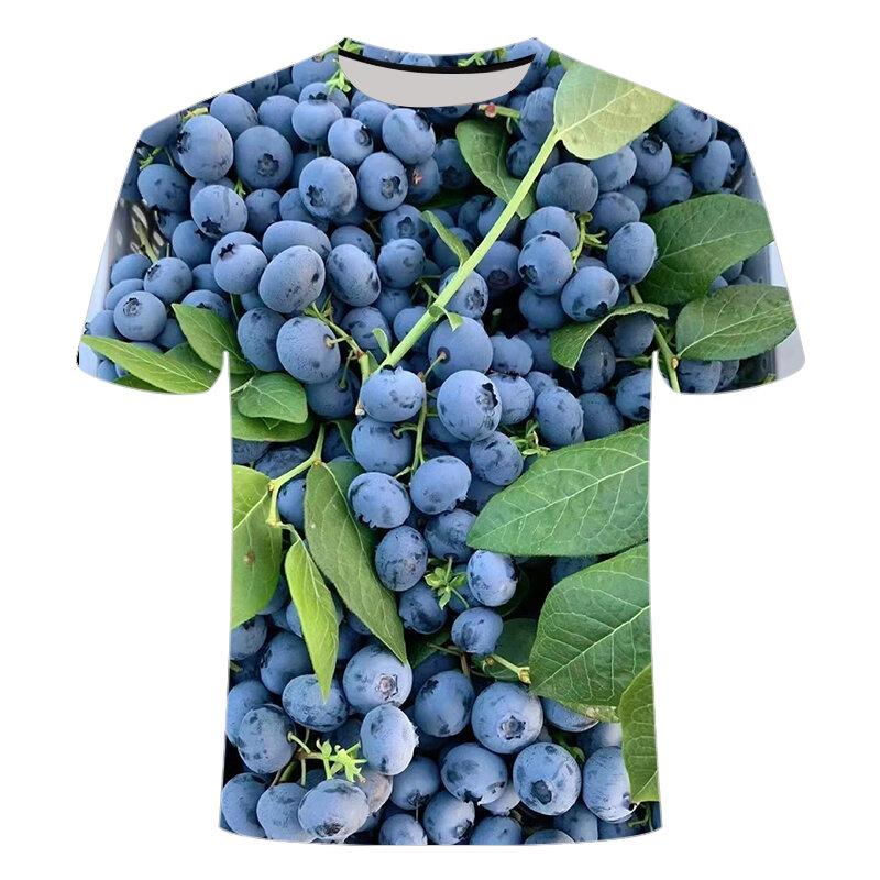 New 3D Printed Fruit Vegetable T-Shirt Visual Blueberry Pattern Men s Women s Short Sleeve Fashion Personality 8XL
New 3D Printed Fruit Vegetable T-Shirt Visual Blueberry Pattern Men s Women s Short Sleeve Fashion Personality 8XL