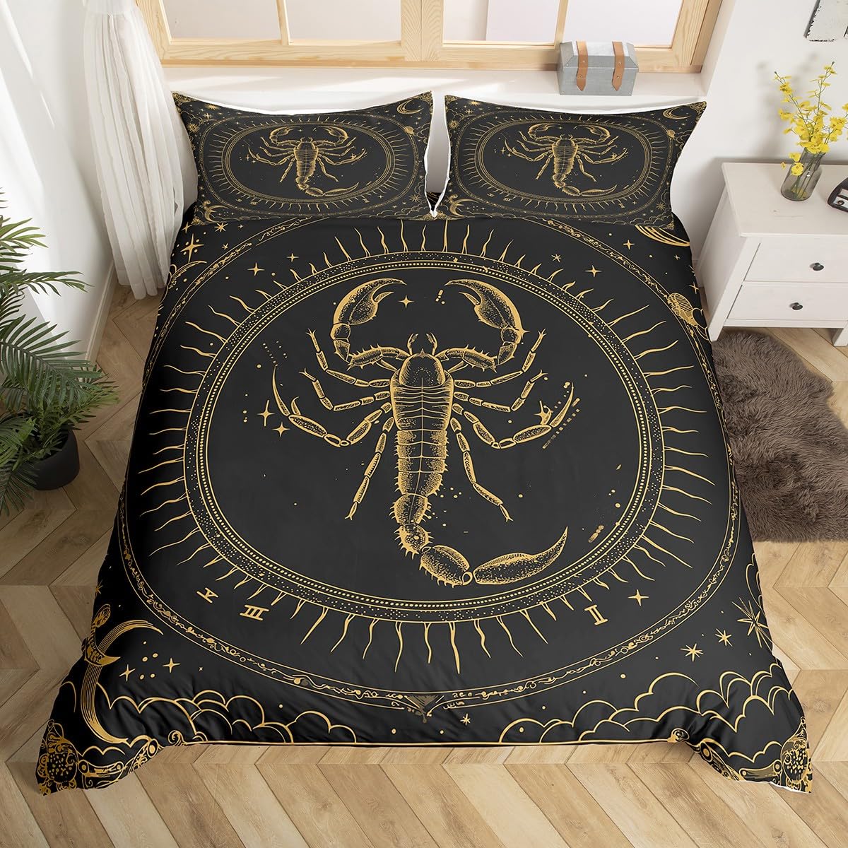 Пододеяльник Весы Зодиак Тема Созвездий Комплект Постельного Белья Полуторный, Западный Бохо Экзотический Стиль 12 Гороскоп Астрология Пододеяльник EU Single(135x200cm)
Пододеяльник Весы Зодиак Тема Созвездий Комплект Постельного Белья Полуторный, Западный Бохо Экзотический Стиль 12 Гороскоп Астрология Пододеяльник EU Single(135x200cm)